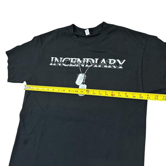 Incendiary Fearing Revolution RARE Metal Band T Shirt Black Skull Size Large - Picture 6 of 9